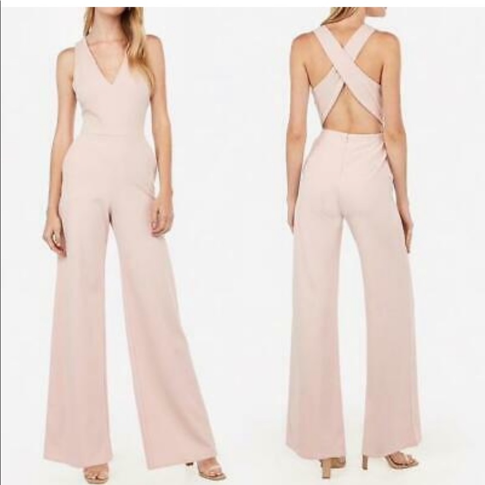 Express Light Pink Jumpsuit